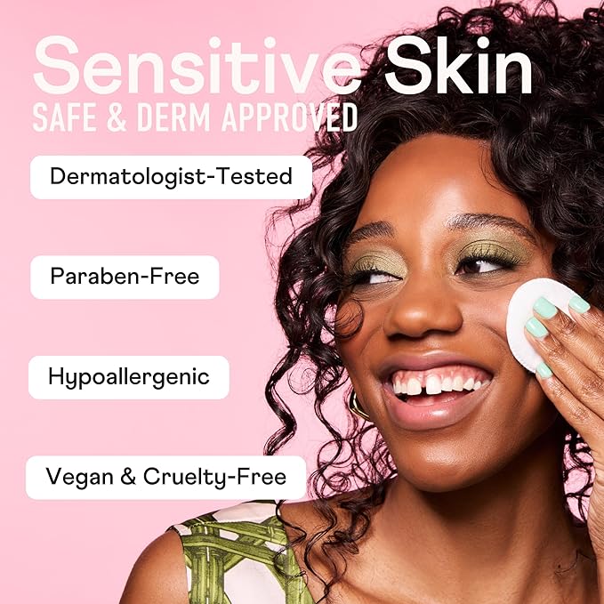 Swisspers Smooth Moves Ultra-Luxe Premium Cotton Rounds, Hypoallergenic Makeup Remover Pads for Sensitive Skin, USA Made, Vegan, Lint-Free, Paraben Free, 100 Count