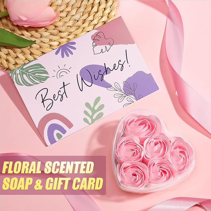 Birthday Gifts for Women Friendship, Self Care Gifts Inspirational Get Well Soon Gifts Basket, Relaxing Spa Gifts Care Package w/Blanket, Cute Mothers Day Gifts for Mom Her Women Friend Sister Wife