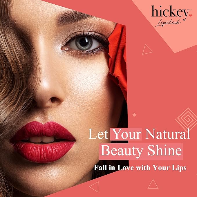 Hickey Lipstick Mile High Organic Perfect Red Lipstick Refill - Long Lasting Lipstick for Women - Hydrating & Moisturizing Shade, Best Lip Color for Women, Gluten-Free & Vegan with Highly Pigmented