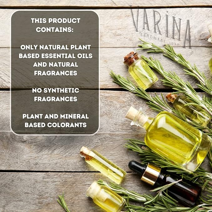 Organic Lavender Activated Charcoal Bar Soap - Gentle Cleansing for Sensitive Skin, Herbal and Mint - 3 Pack - Experience Healthy and Glowing Skin