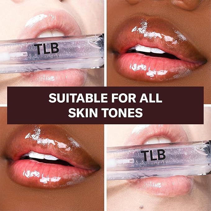 The Lip Bar - Lip Gloss, Minimalist (Clear) 8-Pack - Gloss Up Sheer Finish - Smooth, Not Sticky Formula - Moisturizing Coconut Oil, Olive Oil, Argan Oil & Vitamin E - Vegan & Cruelty Free - .30 fl oz
