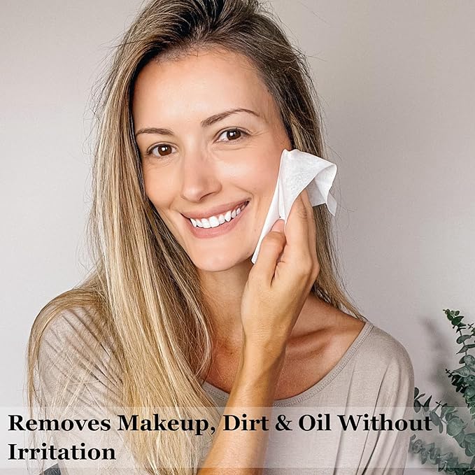 mivida Hypoallergenic Makeup Remover Wipes with Vitamin E | 4x50 count Total 200 bulk make up removing Wipes | Fragrance Free makeup wipes