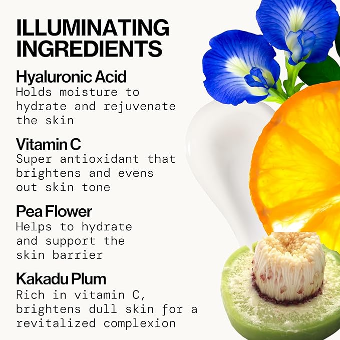 Pacifica Dreamlit Illuminating Facial Lotion – Vitamin C & Niacinamide Brightening Moisturizer for Radiant Glow - Natural Dewy Finish Hydrates & Minimizes Pores - Lightweight Daily Face Cream, Vegan