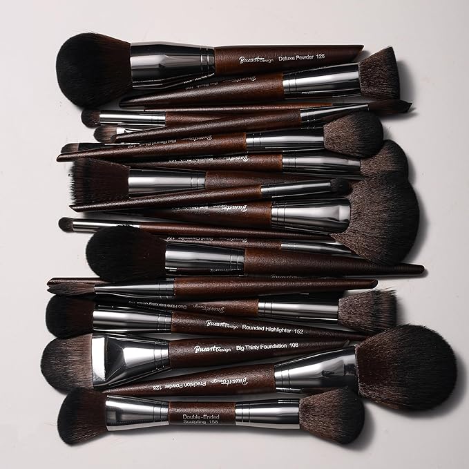 Bueart Design 38Pcs Professional Makeup Brushes Set With Extra Large Holder,Premium Soft Synthetic Brush For Foundation Blush Powder Contour Concealer Blending Bronzer Eyeshadow