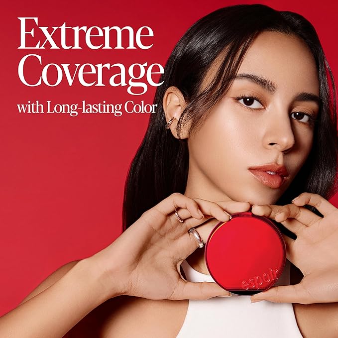 espoir [NEW] Be Velvet Cushion Foundation | Quick and Easy Coverage with Long-lasting Color by Zero Oxidation (#42 Hazel, 0.46 Ounce (Pack of 1))