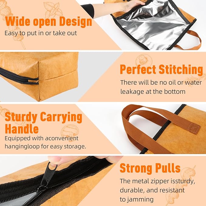 21in BBQ Blanket for Resting Meat-Smoking Meat Insulated Bag for Brisket/Beef/Pork Shoulder/Turkey-White Elephant Christmas Stocking Stuffers Birthday Anniversary Smoker Accessories Gift for Men