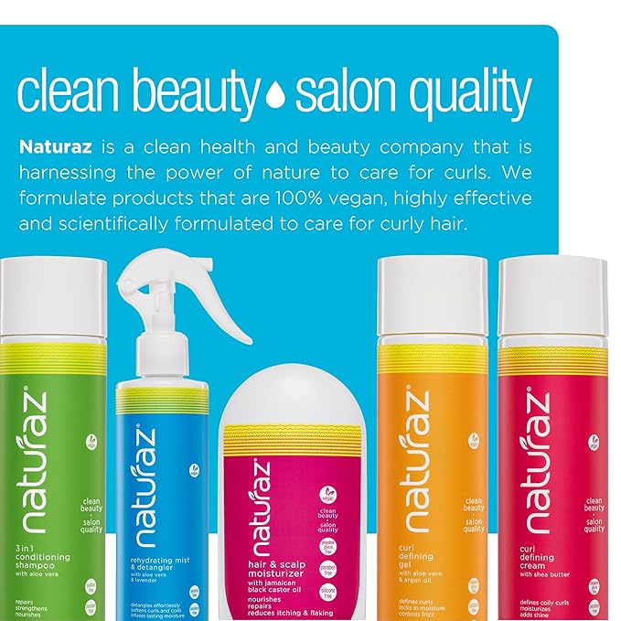 Rehydrating Mist Detangler Spray – Leave-In Conditioner with Aloe Vera for Dry, Curly, Coily, Matted or Damaged Hair – Moisturizing, Vegan Formula for Women, Men & Kids – 8 fl oz