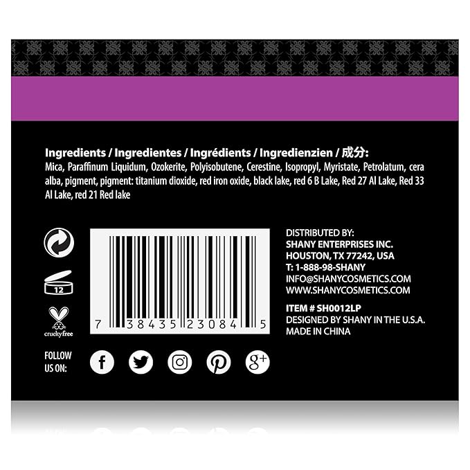 SHANY Slick & Shine Multi-Colored Lipstick Set - 12 Matte Lip Colors Long Lasting & Moisturizing Lip Shades In A Premium Packaging Gift Box with Vitamin E and Aloe Vera.