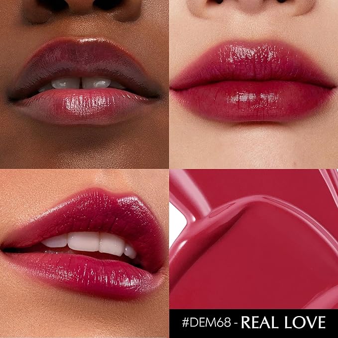 Dark Red Lipstick for Women Moisture Glossy Lipstick Shine Lip Gloss Sheer-Medium Coverage Long Lasting Lipsticks Tinted Lip Balm, DM68 Oxblood Red