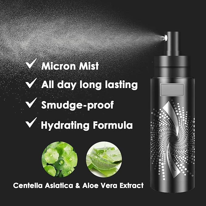 2PCS Makeup Setting Spray Set, Face, Weightless Long Lasting Waterproof Fixing Makeup Setting Face Spray, Smudge-proof, Hydrating & Refreshing, All Skin Types (B)