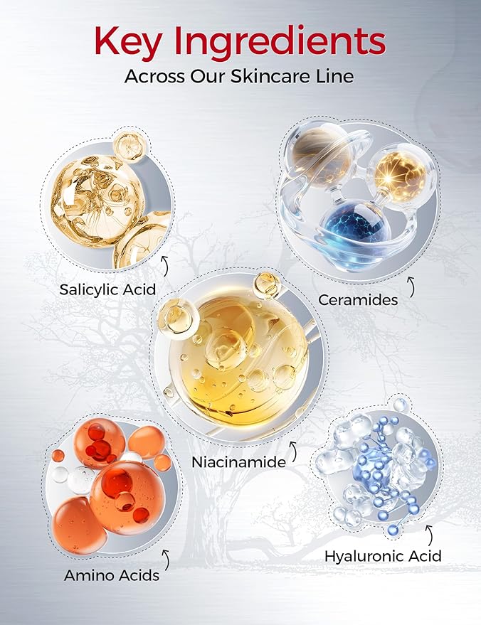 Skin Care Set: 8-Step Tembusu Essence Skincare Kit, Cleansing Hydrating Moisturizing Anti-Aging Gift Sets for Women – Complete Daily Routine for Sensitive, Dry, Oily & Aging Skin