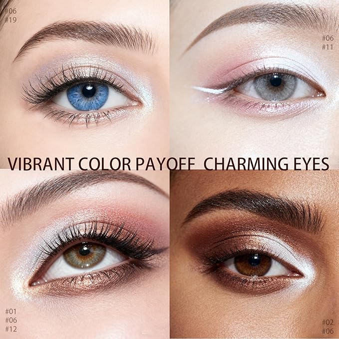 Matte Cream Eyeshadow Stick, Waterproof Eye Shadow Stick, Long-Lasting and Blendable High Pigmented Single Eyeliner Makeup for Women, 6 Oyster