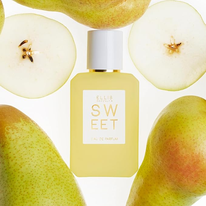 Ellis Brooklyn Sweet Eau de Parfum, Gourmand Perfume for Women with Pear, Marshmallow & Orris, Vegan, Cruelty-Free, Paraben-Free, Made in the USA, 50ml / 1.7oz