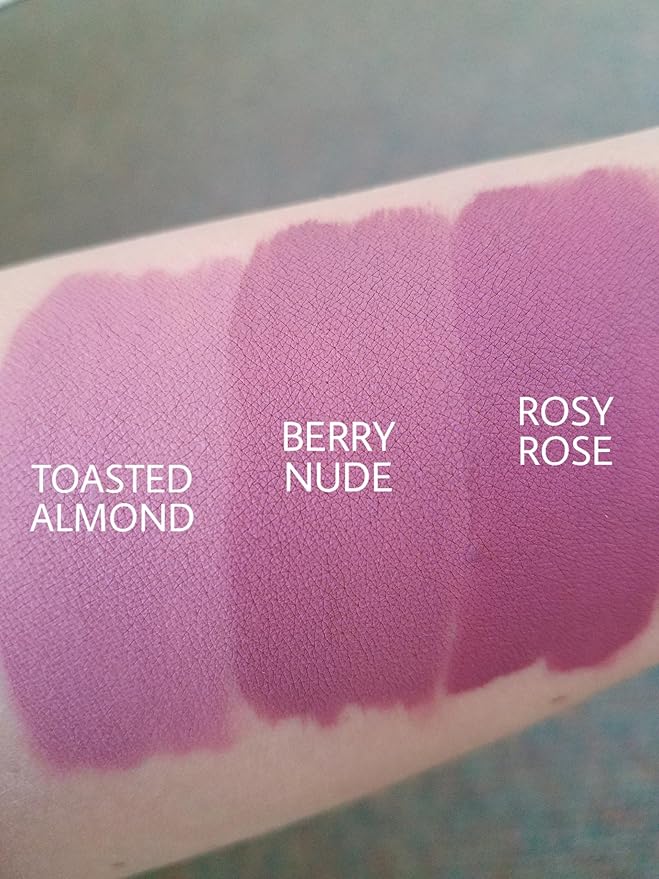 Aromi Matte Liquid Lipstick | Dusty Rose, Pink Nude Lip Color, Vegan, Cruelty-free, Long-Lasting, Smudge Proof, Paraben and Gluten Free (Rosy Rose)