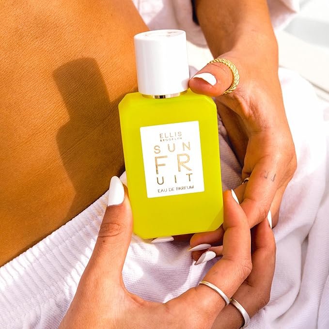 Ellis Brooklyn Sun Fruit Eau de Parfum, Travel Spray, Fruity Floral Perfume for Women with Fig, Jasmine & Vanilla, Eco-Conscious, Vegan, Cruelty-Free Paraben-Free, Made in the USA, 10ml / 0.33 Fl Oz
