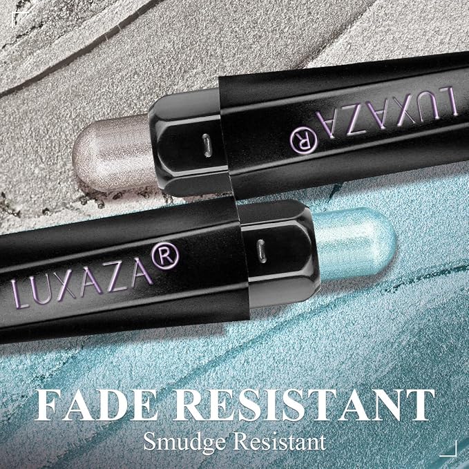 Blue Eyeshadow Stick Makeup Set 10PCS, Neutral Shimmer And Matte Cream Eye Shadow Palette, Metallic Bronze Smoky Eyeliner Brightener Crayon Pencil Kit, Ideal Gift for Women -Mint Chocolate