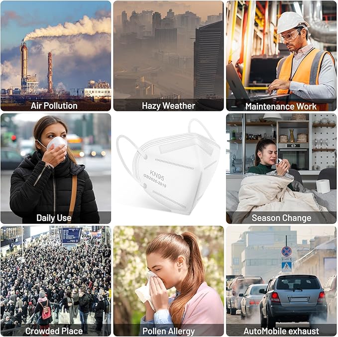 KN95 Face Mask,KN95 Mask,Cup Masks Breathable 5-Layer Filter Efficiency≥95% Disposable Certified Face Mask