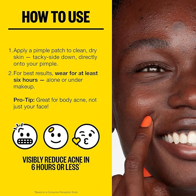 PEACE OUT Acne Day Dot, Sheer Acne Healing Dots, Virtually Invisible Wear, Hydrocolloid Pimple Patches Helps Clear Blemishes Quickly with Encapsulated Salicylic Acid, Retinol & Aloe Vera, 20 dots