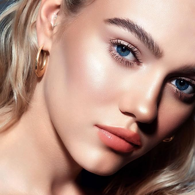 3Pc Hydrate Lipstick for Women Dark Red Hot Pink Nude Pink Moisture Lipstick Lip Gloss Long Lasting Lipsticks for Dry Lips, DM68/89/95