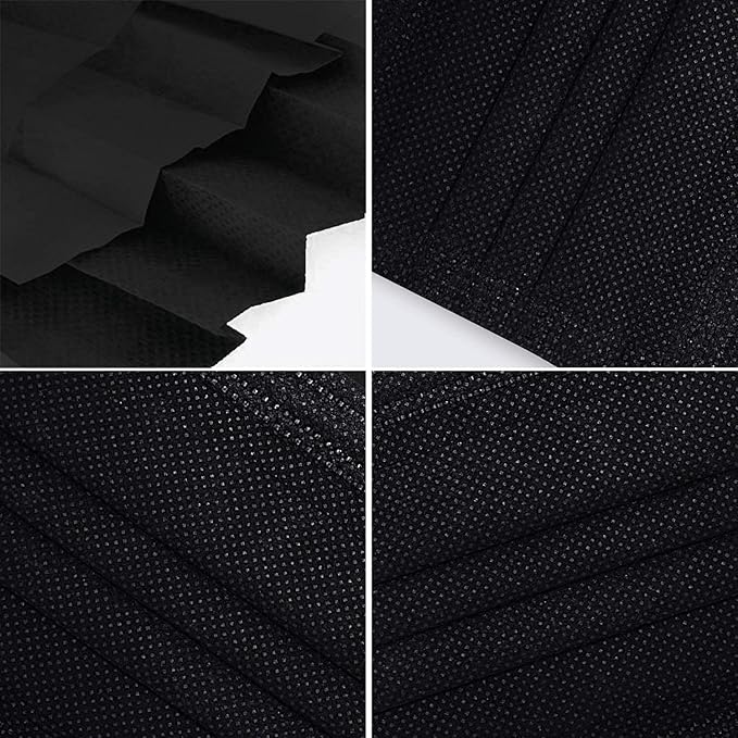 Montana West 2000 PCS Bulk Black Face Masks (40 Packs, 50pcs/Pack), Non Woven Thick 3-Layers Masks with Adjustable Earloop