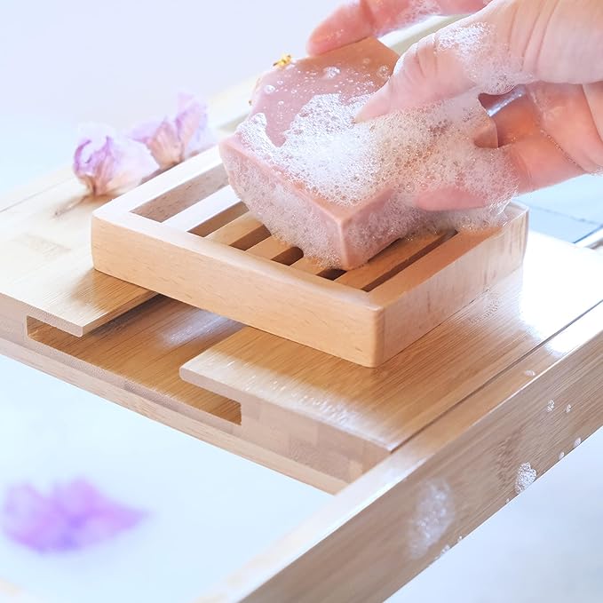 Natural Amor All-Natural Handmade Organic Soap Bar Set, Rose Honey Amor Soap Kit with pure Essential Oils, Gentle Body & Facial Soap for Unisex-adult,Total 8.6 oz, Made in USA, 2 Pack