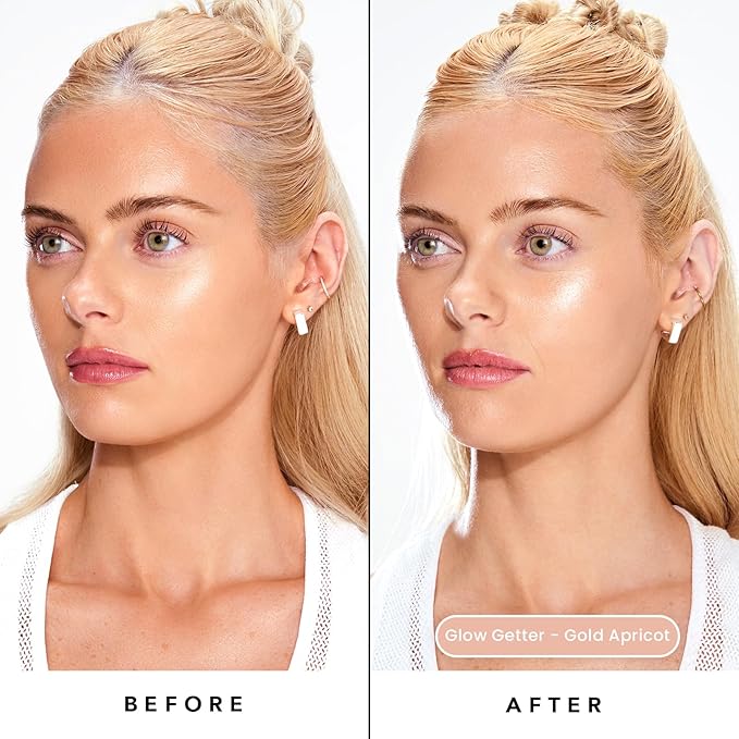 Sacheu Liquid Glow STAY-N Liquid Highlighter & Illuminator Makeup — 30ml Long Lasting Luminous Glow Lightweight Dewy Finish, Glow Getter