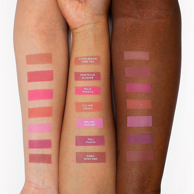 Tower 28 GetSet™ Soft Matte Powder Blush - Self-Setting 12-Hr Longwear Sweat-Proof Formula - Pigmented Raspberry Red Blush Sunset Shirley x Toni Bravo Collab