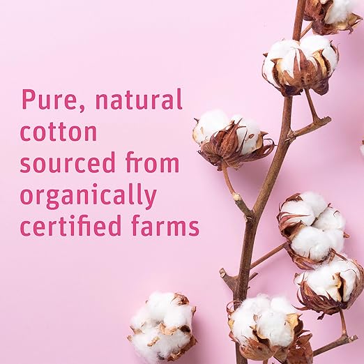 Simply Soft Premium Organic Cotton Rounds, 100 Count (Pack of 3), 100% Cotton Pads, Certified Organic, Hypoallergenic, Soft & Absorbent for Beauty, Cosmetics, Skin Care, Lint Free