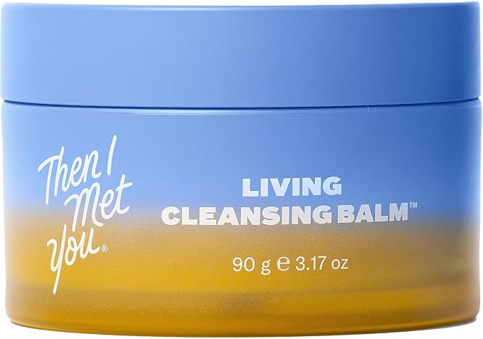 Then I Met You Living Cleansing Balm, Melts Makeup & Sunscreen, Non-Stripping Zero Residue Oil Cleanser with Seaberry, Olive, Grape Seed Oils, Vit E & Persimmon, First-Step Clean Vegan Korean Skincare