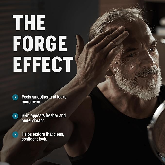 FORGE SKIN® Wrinkle Defense Beef Tallow Balm for Men [TALLOW-BASED] Moisturizer for Face Hydration - Hydrating Anti Aging Skin Cream - Natural Facial Skincare Lotion with Essential Oils (1.7 OZ)