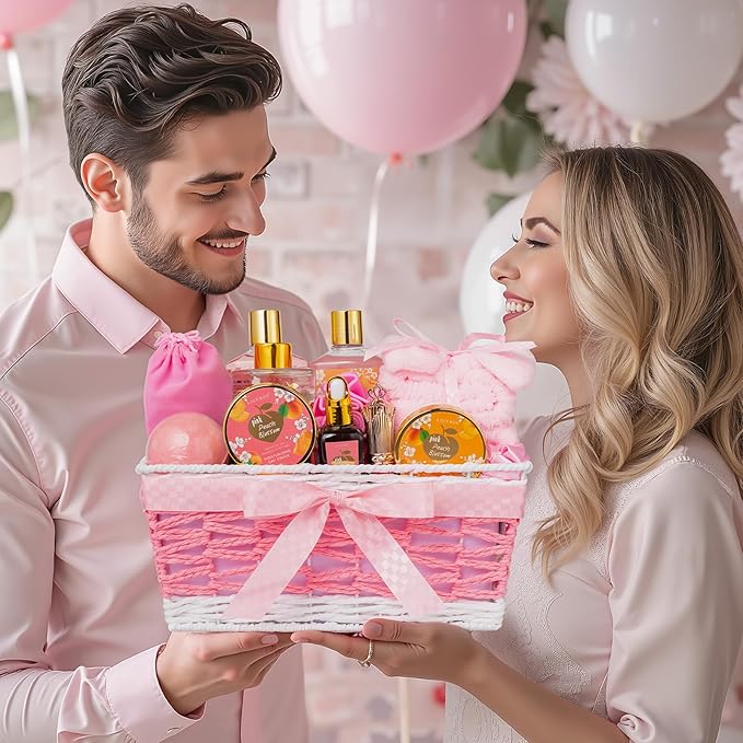 Luxury Mothers Day Gift for Mom - Premium 23-Piece Relaxing Bath & Body Gift Set for Women, Self Care Gift Set with Necklace & More | Christmas Gifts, Birthday Present, Holiday, Anniversary Gift Idea