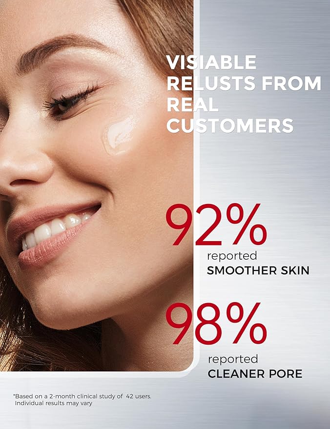 Peeling Gel for Face: Purifying Exfoliating Face Wash | Pore Cleanser with Gentle PHA & AHA, Niacinamide - Smoothing Skin Blackhead Refining Deep Cleansing Moisturizing | 7.04 OZ