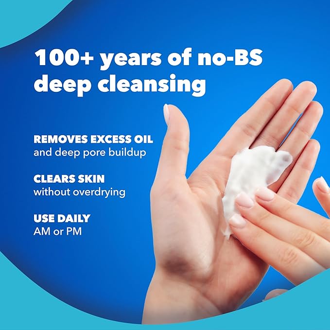 Noxzema Deep Cleansing Cream For healthy-looking and soft skin Original Face Cleanser Face Wash Removes Dirt, Makeup and Oil 8oz 6 Count