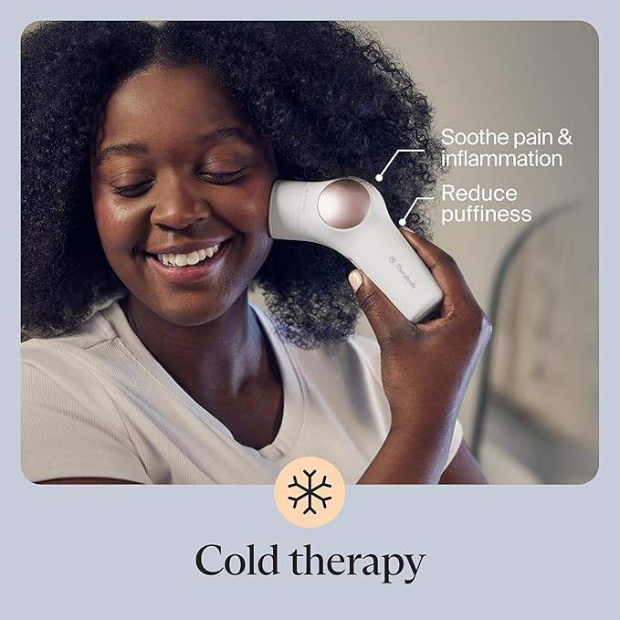 TheraFace PRO Hot and Cold Rings - Facial Therapy Care Device Attachment Kit to Improve Skin Radiance and Blood Flow and Reduce Face Tightening - Powered by Cryothermal Technology (White)