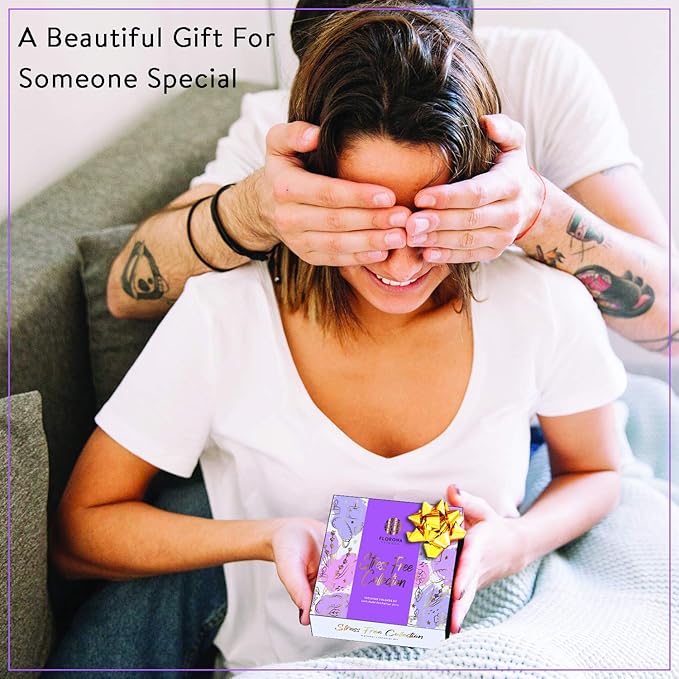 Florona Stress Free Premium Quality Oil Gift Set of 3-1 fl oz (10 ml x 3) for Diffuser Aromatherapy - Sleep, Relax & Unwind, Essential Oil Set for Diffuser