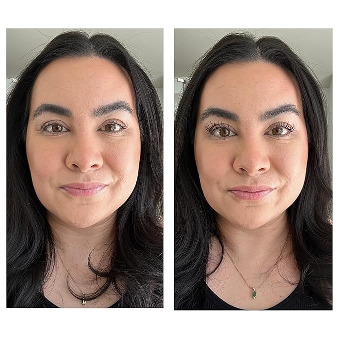 VolumeCare+ Mascara For Older Women - Extreme Length and Volume 2-in-1 Formula - No Clumps, Long-Wearing, Hypoallergenic Mascara For Sensitive Eyes (Natural Black)