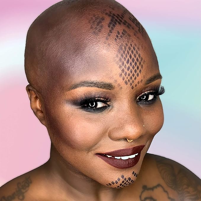 Stencil1FX - Snakeskin Eye Makeup Stencil for Costumes, Dress Up, Halloween, Cosplay, Arts, Face Painting