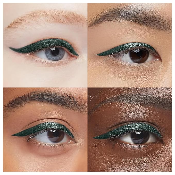 Waterproof Eyeliner - Smudge-Proof Liquid Eyeliner Pen with Precision Tip for Smooth, Long-Lasting Application - Vegan, Hypoallergenic & Gluten-Free Eye Liner - 2mL Green