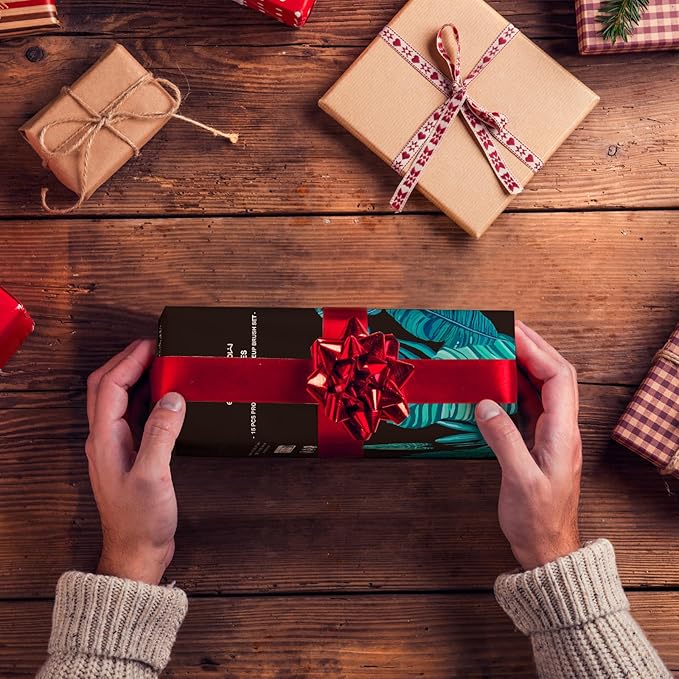 Makeup Brush Set, EIGSHOW Professional Makeup Brushes Kit Foundation Powder Concealers Eye Shadows Makeup 15 Piece for Eye Face Liquid Cream Cosmetics Brushes Kit, Gift for Women, Travel Set(Purple)