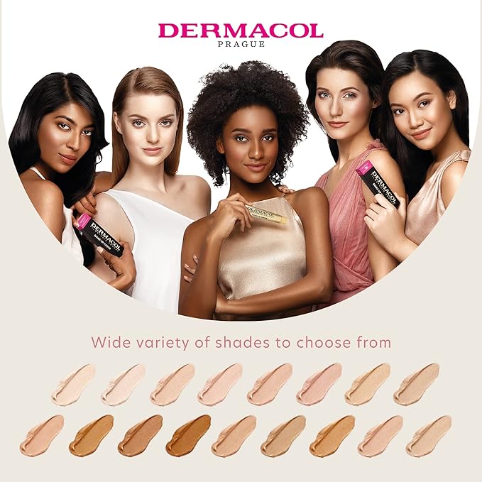Dermacol - Full Coverage Matte Foundation with SPF 30, Waterproof Foundation for Oily Skin, Acne, & Under Eye Bags, Long-Lasting Makeup, 30g - Shade 229