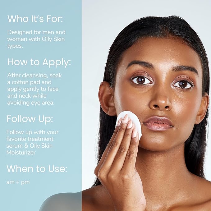 Oily Skin Face Toner | Purifying Astringent Facial Toner | Naturally Keeps Skin Matte & Shine Free | Minimizes Appearance of Pores While Keeping Skin Hydrated with Aloe Vera | 8 oz