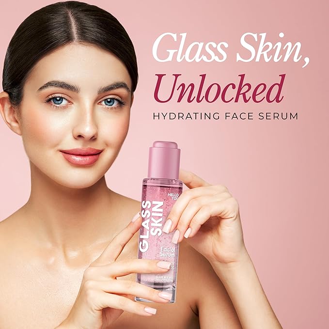 Hello You Collagen Face Serum with Ceramide - Dermatologist Tested, Anti-Aging, Korean Skin Care - Hydrates, Improves Skin Barrier, Promotes Glass Skin, Reduces Fine Lines & Wrinkles - 1.69 Fl Oz