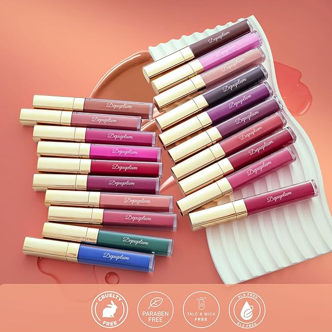 Blue Lipstick Matte for Women, Super Stay Long Lasting Lipstick Smudge Proof No Transfer Liquid Lipsticks, Cruelty Free Lip Makeup (DM01 Blue Bomb)