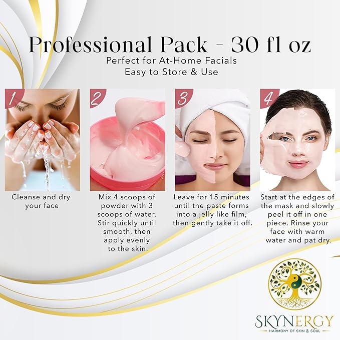 Bakuchiol Rejuvenation Jelly Face Mask - Professional Grade HydroGlo Peel Off Face Mask - Radiance, Reduced Fine Lines & Pigmentation - Vajafacial Jelly Mask | 12 Applications (30 Fl Oz)