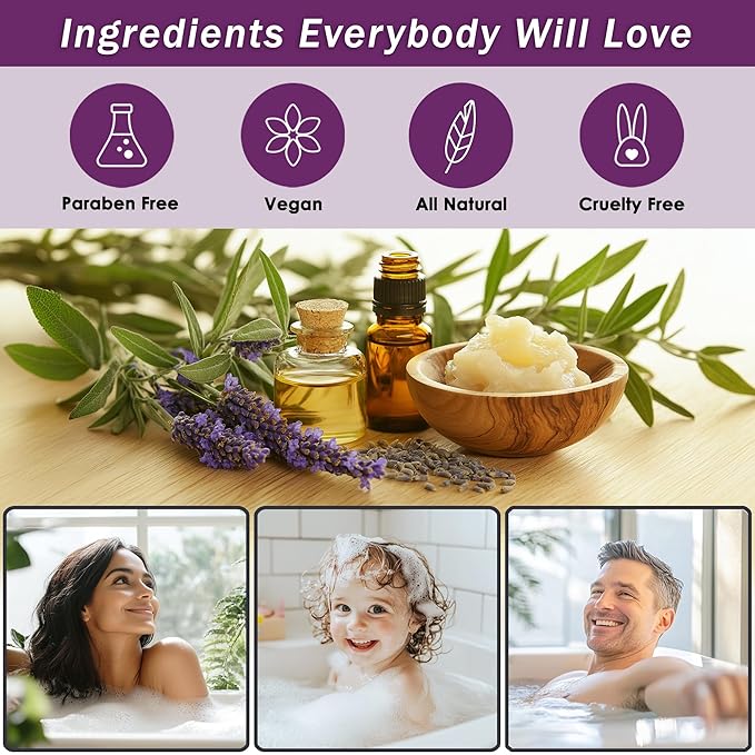 Spa Baskets For Women - Luxury Bath Set With Lavender & Tea Tree Oil - Spa Kit Includes Wash, Bubble Bath, Lotion, Bath Salts, Body Scrub, Hand Cream, Shower Puff, Bathbombs, Soap and Towel