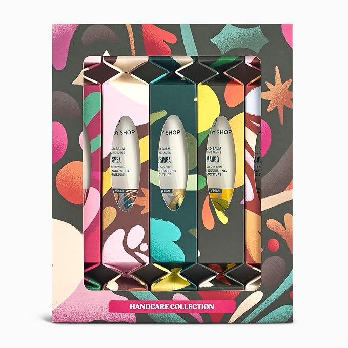 The Body Shop Handcare Collection - 5 Piece Hand Cream Set, Hand Balm Gift Set for Dry Skin, Vegan