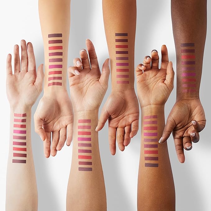 evpct 9Pcs Deep Red Black Matte Liquid Lipsticks + 1Pcs Clear Lip Plumping Plumper Gloss Makeup Set Long Lasting Lipstick 24 hour Waterproof labiales matte mate larga duracion 24 horas originales