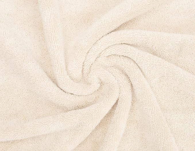 Delara Organic Cotton Luxuriously Plush Washcloths Pack of 6 | GOTS & Oeko-TEX Certified | Premium Quality Face Towels | Feather Touch Technology|650 GSM Long Staple|Soft, Quick Dry & Ultra-Absorbent