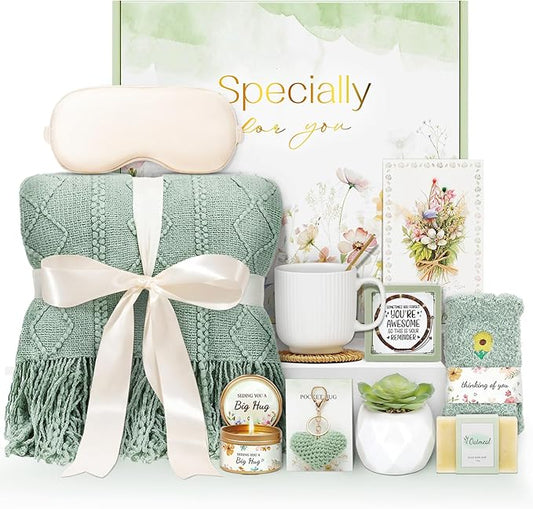 Get Well Gifts for Women Self Care Gifts, Sympathy Gift Baskets Spa Gifts Set, Thinking of You Inspirational Christmas Birthday Gifts for Mom Her Friend Sister Wife Girlfriend
