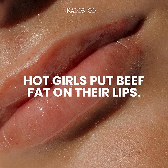 Tinted Lip Oil with Tallow & Lanolin – Hydrating Balm-Gloss Hybrid with Cherry Seed Oil & Castor Oil – Natural Mineral Pigments, Nourishing Moisture, Non-Sticky Shine (5 Shades) (Blossom)